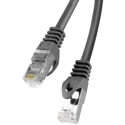 LANBERG Cablu Lanberg Patchcord RJ45 cat.6 FTP 0.5m , negru