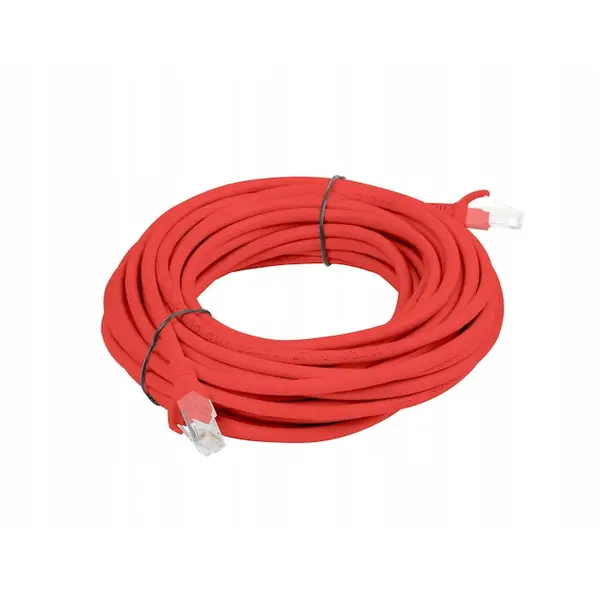 LANBERG Cablu patchcord categoria 6 UTP, PVC, Izolatie exterioara, 5 metri, Rosu