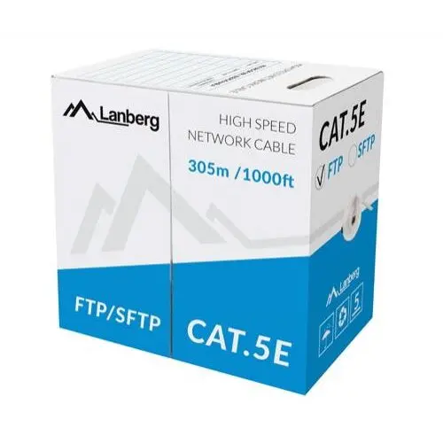 LANBERG Cablu retea Lanberg LCF5-10CC-0305-S, Cat.5e, F/UTP, 305m, Grey