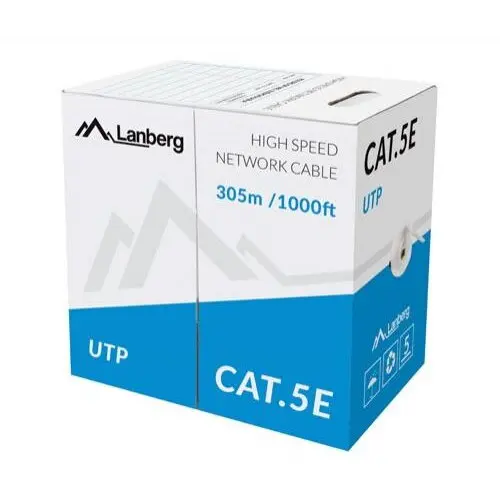 LANBERG Cablu retea Lanberg LCU5-11CC-0305-S, Cat.5e, U/UTP, 305m, Grey