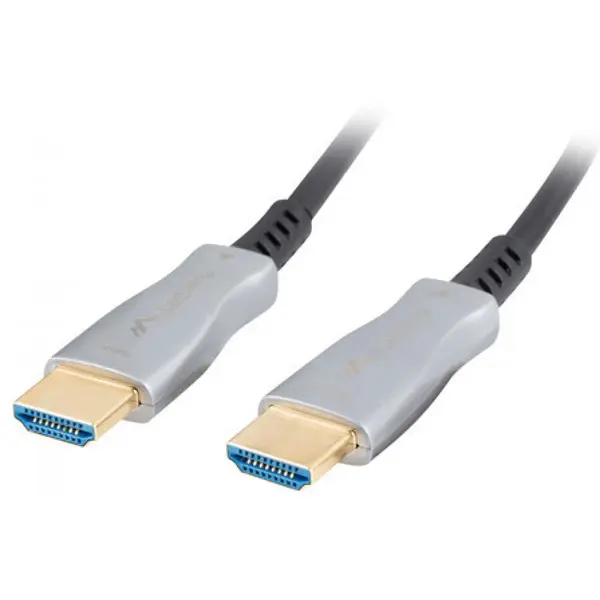 LANBERG Cablu video Lanberg CA-HDMI-20FB-0500-BK, HDMI Male - HDMI Male, v2.0, Optical active, 50 m, Negru