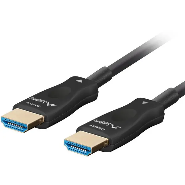 LANBERG Cablu video Lanberg HDMI Male - HDMI Male, v2.1, Optical active, 30 m, Negru