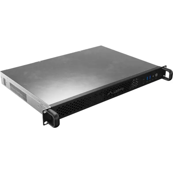 LANBERG Carcasa server Lanberg ITX 300/10 de 19 inch/1U (SC01-3001-10B), Negru
