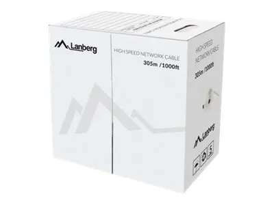 LANBERG Cat. 6 U UTP cablu de perete din cupru 305m, AWG24, PVC, 250Mhz, Fca, gri LCU6-12CU-0305-S (LCU6-12CU-0305-S)