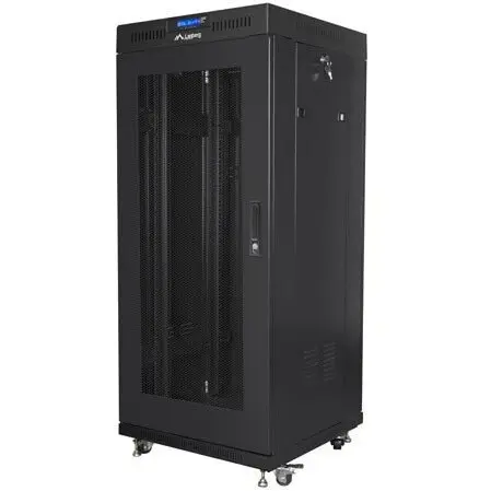 LANBERG Dulap Rack Lanberg, 19, 27U, 600x600mm, Perforat, cu LCD, Negru