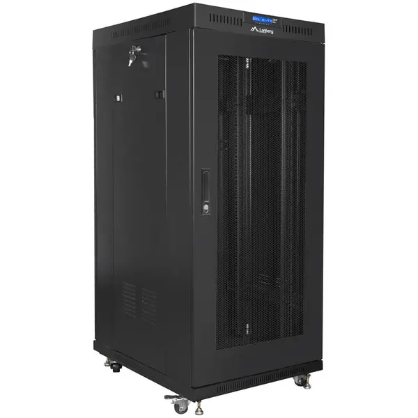 LANBERG Dulap rack Lanberg de 19 pentru podea, 27U, F800, 600x800x1431mm, negru