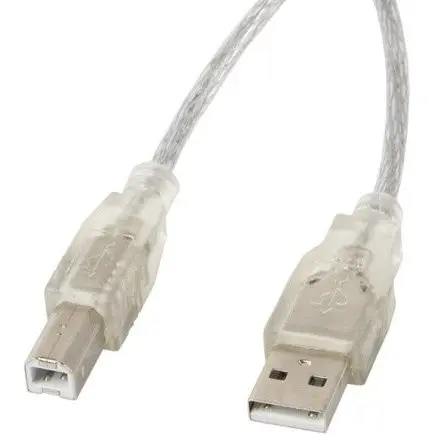 LANBERG Lanberg cable USB 2.0 AM-BM transparent 1.8m