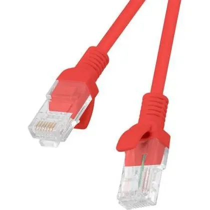 LANBERG Lanberg Patchcord RJ45 cat. 5e UTP 0.5m red