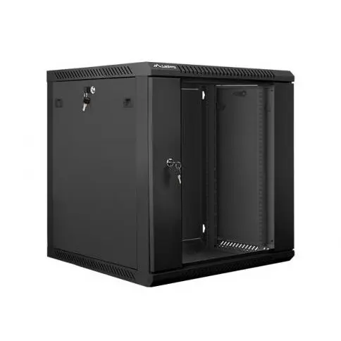 LANBERG Lanberg wall-mounted rack 19'' demounted flat pack 12U/600x600mm black