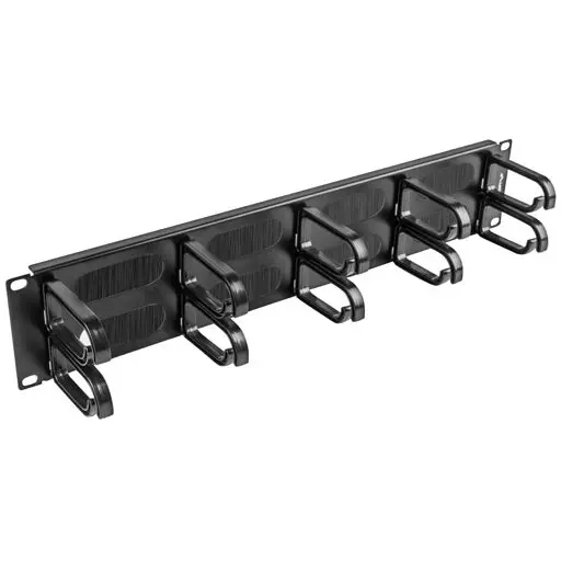 LANBERG Organizator de cabluri tip perie Lanberg AK-1204-B, tip B 19 inch, 2U, Negru