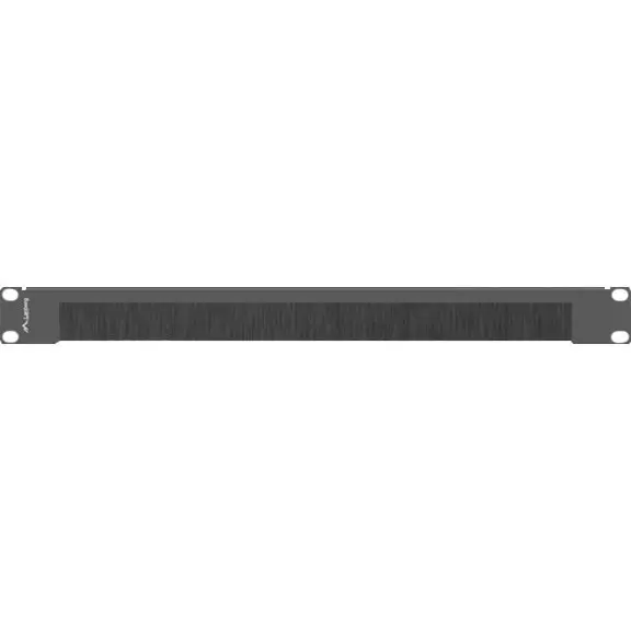 LANBERG Panou management cabluri LANBERG AK-1103-B, 19 inch, 1U, cu perie pentru protectie la praf, Negru