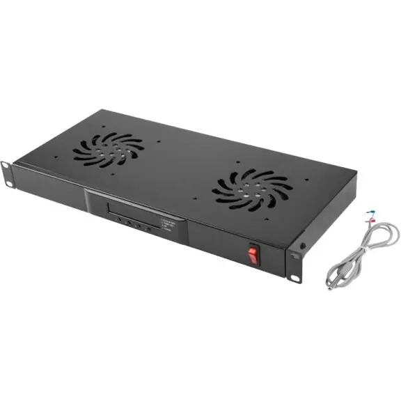 LANBERG Panou ventilatie Lanberg 1U, 19, 2 ventilatoare, 230 V, Negru