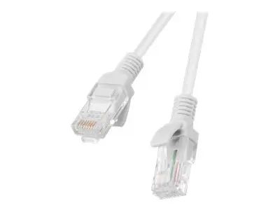 Lanberg PCU5 10CC 0050 S - Patch Cord RJ45 Cat.5e UTP 0.5m, Snagless, Grey