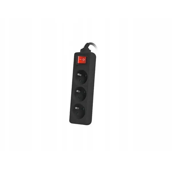 LANBERG Prelungitor Lanberg, 1.5m, 3 prize, 230V, Negru