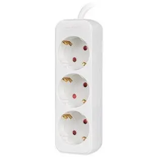 LANBERG Priza LANBERG Schuko cu 3 cai, cupru, 1,5 m alb