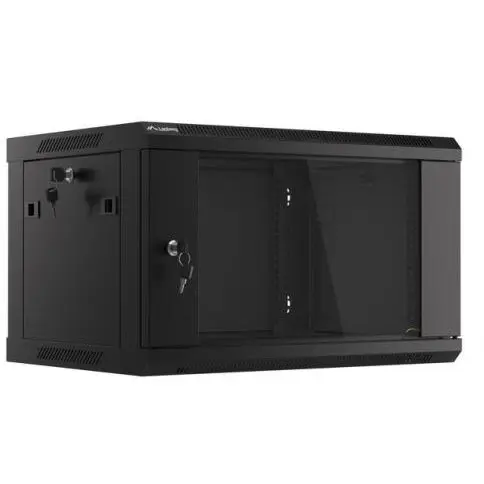 LANBERG Rack Lanberg wall-mounted, 19inch, 6U, 600x450mm, Black
