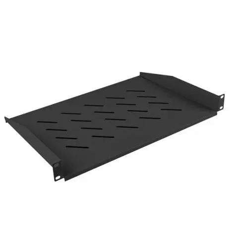 LANBERG Raft Fix perforat Lanberg AK-1008-B, pentru Rack 19 inch, Negru