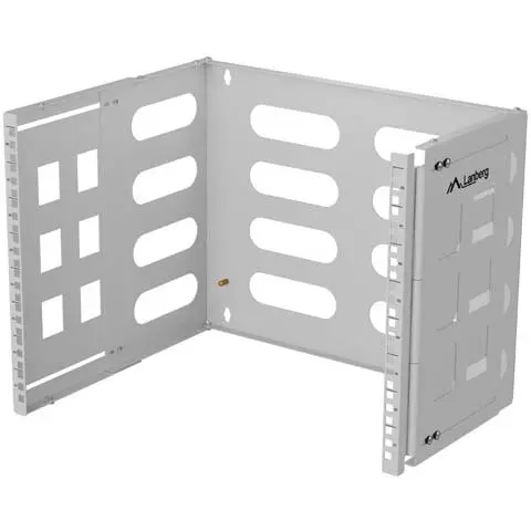 LANBERG Suport perete rack LANBERG Folding Bracket Wall-mount 19 inch 8U, Pliabil, Gri
