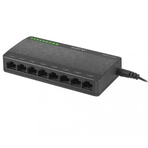 LANBERG Switch Lanberg DSP1-0108, 8 porturi, Negru