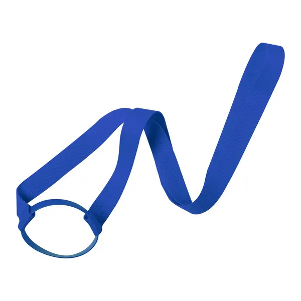 Lancup lanyard cu suport sticlă - albastru