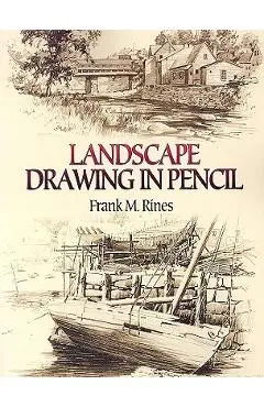 Landscape Drawing in Pencil - Frank M. Rines
