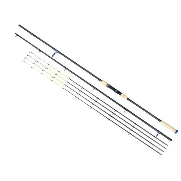 Lanseta Baracuda Absolute Feeder din carbon de 3,9 m, 2 tronsoane + 4 varfuri, putere aruncare 180 g