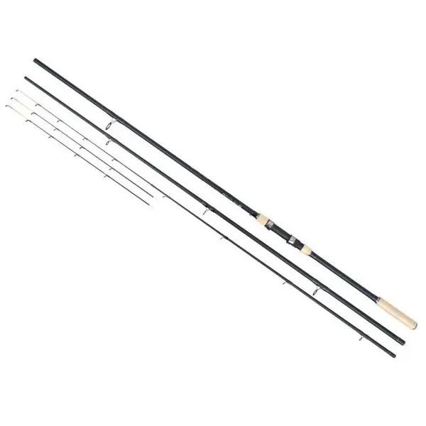 Lanseta Baracuda Stream Feeder din carbon de 3,6 m, 3 tronsoane + 2 varfuri, putere aruncare 200 g