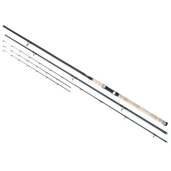 Lanseta Hurricane Feeder din carbon de 3,9 m, 3 tronsoane + 2 varfuri, putere aruncare 50-100 g