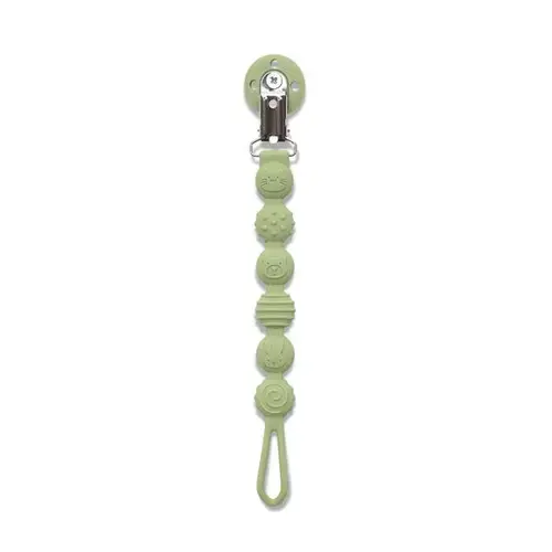 Lant din silicon pentru suzeta Lorelli Fresh Green, 0 luni+