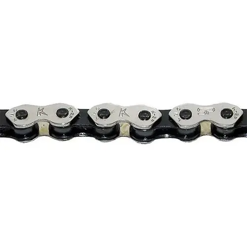 Lant KMC K1 Wide Single-Speed, 100 Zale, Argintiu/Negru