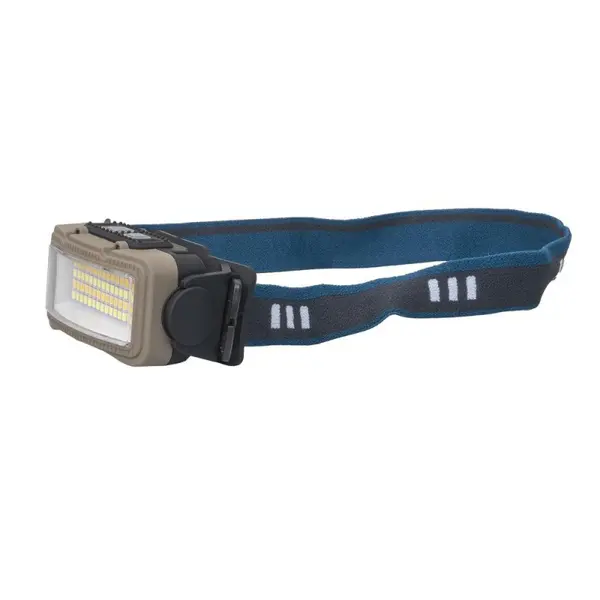 Lanterna Cap W6104A, USB, 8 Moduri Iluminat, Gri