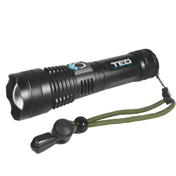 Lanterna cu acumulator si ZOOM 1600lm, include 1 x 18650, TL-9136 TED, A0112665
