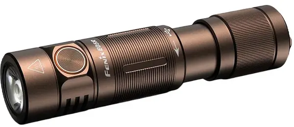 Lanternă cu breloc Fenix - E05R, maro