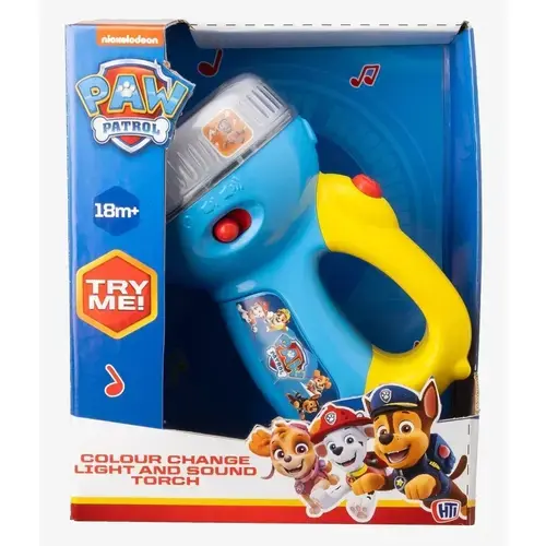 Lanterna cu sunete Paw Patrol, 1 an+, Galben/Albastru