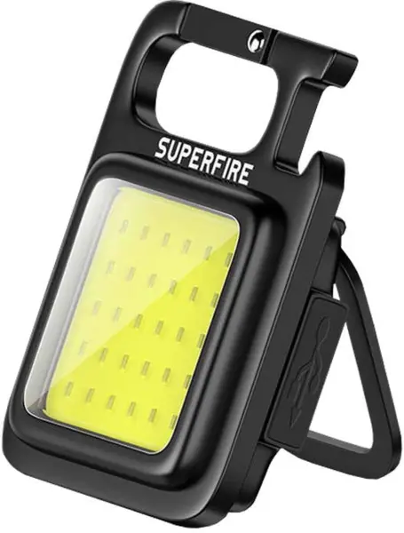 lanterna de buzunar tip breloc superfire mx16, 600lm, 500mah, usb c