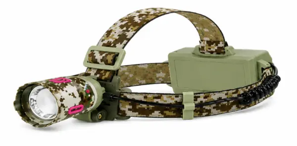 Lanterna de cap COBA CB 8117M 3 reincarcabila 3 baterii 18650 LED + COB Senzor de Miscare Lumina Rosie