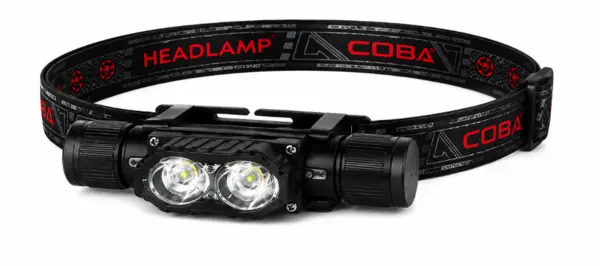 Lanterna de cap COBA CB T842 cu 2 LED de mare putere zoom reglabil acumulator 18650 Inclus