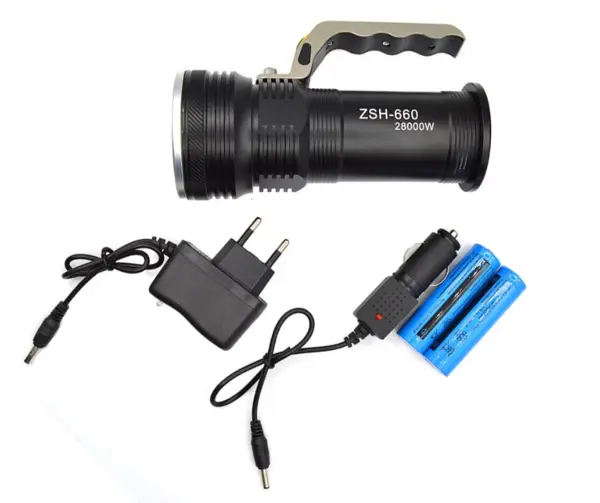 Lanterna de Mana ZSH-660 LED 20W 800LM Incarcare Priza si Bricheta Auto