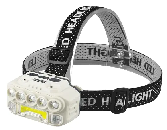 Lanterna HX-817 de cap 5LED+COB Reincarcabila prin USB IPX4