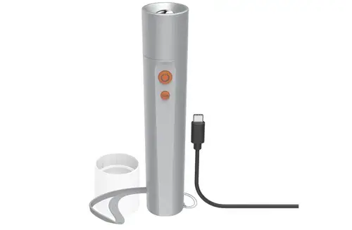 Lanterna LED Hama FL350-C, reincarcabila, 350 lm (Argintiu)