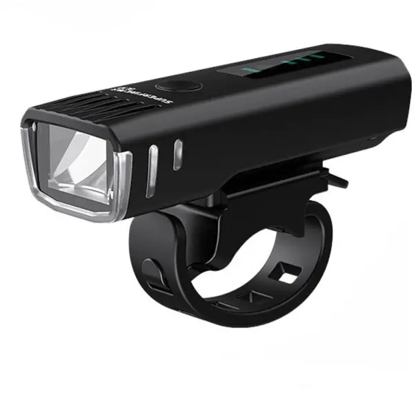 lanterna led pentru bicicleta supfire bl10, luminazitate automata, 90m, acumulator 1500 mah, usb