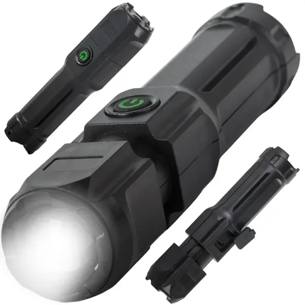 Lanterna LED reincarcabila Tactical Zoom, XPE LED, 3 moduri de iluminare