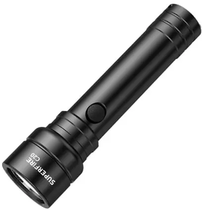 lanterna led superfire c20, 1100lm, 240m, incarcare usb-c, negru