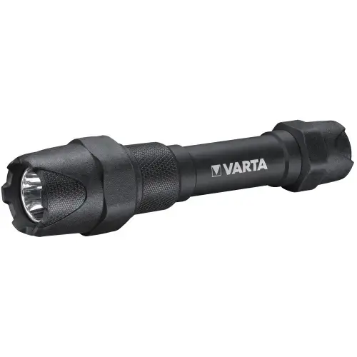 Lanterna LED Varta F20 Pro, rezistenta sporita, 6W, 350 lm, IP67, aluminiu, baterii incluse 2xAA