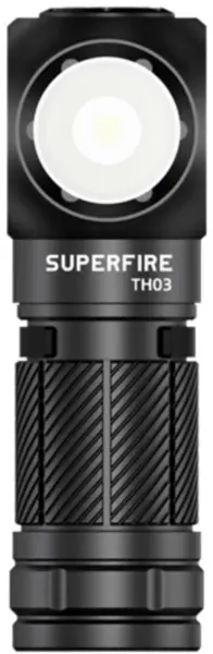 lanterna multifunctionala led superfire th03, usb, 460lm, 104m, incarcare usb-c, suport cap, prindere magnetica