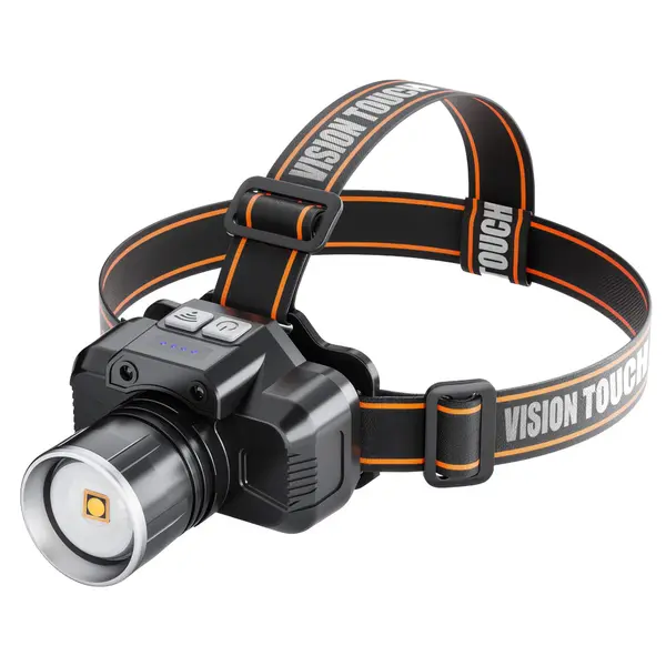 Lanterna pentru cap Vision Touch VHLCH01N, Multiple moduri de iluminare, Mecanica/Camping/Pescuit/Vanatoare