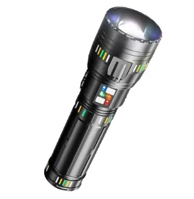 Lanterna reincarcabila LED de mana COBA CB W518 cu raza de actiune de 3 km