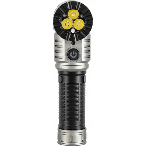 Lanterna Yato YT-085613, 20W, 2500lm, 5 moduri, rotativa, 150x36mm, Negru/Argintiu