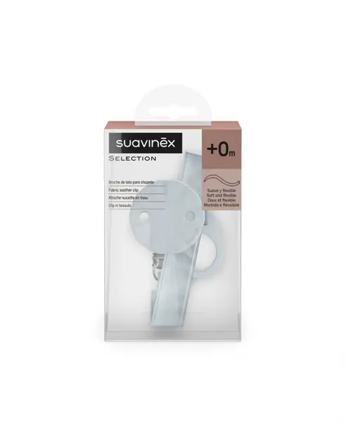 Lantisor clips pentru suzeta Wonderland Suavinex albastru