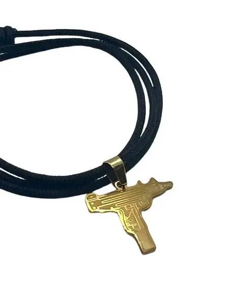 Lantisor Paracord Spectrum Pandantiv Mini/Micro Uzi Auriu - Default Title
